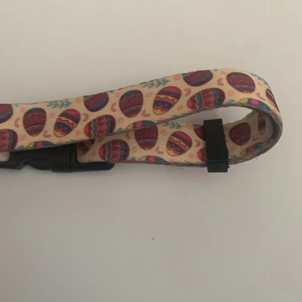 Adjustable Soft Easter Egg Dog Puppy Collar All Over Easter Eggs Size M New
